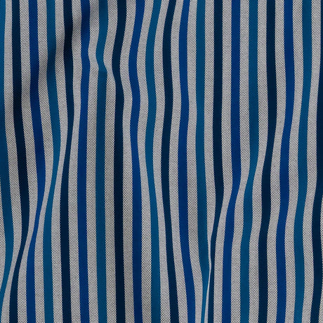 Premium Gradient Blue Bengal Stripes and Checks Cotton Shirting
