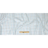 Premium Gradient Blues and White Checkered Dobby Cotton Shirting