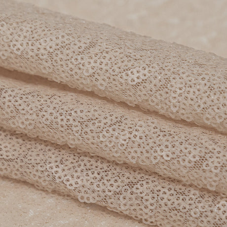Frappe All-Over Baby Sequins on Mesh