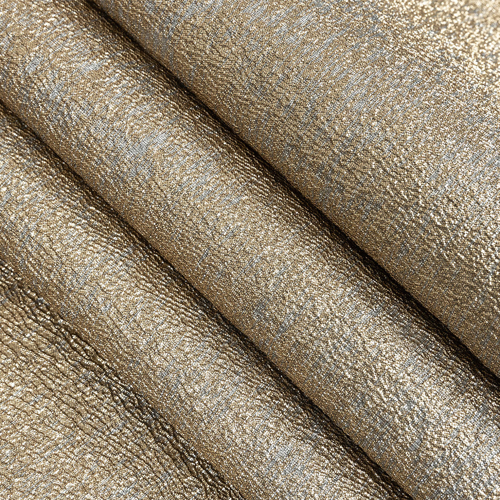 Metallic Gold and Silver Crackle Luxury Brocade