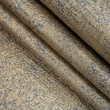Metallic Gold and Blue Crackle Luxury Brocade
