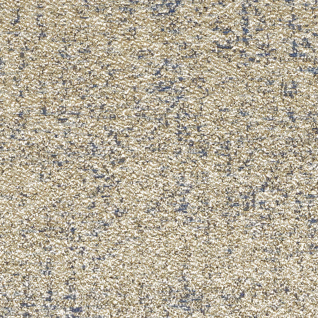 Metallic Gold and Blue Crackle Luxury Brocade