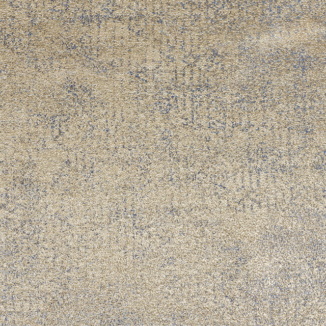 Metallic Gold and Blue Crackle Luxury Brocade