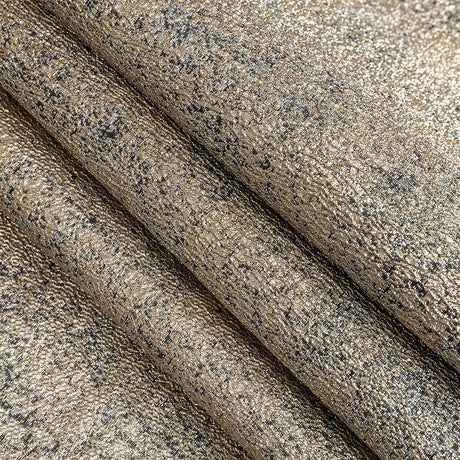Metallic Gold and Black Crackle Luxury Brocade