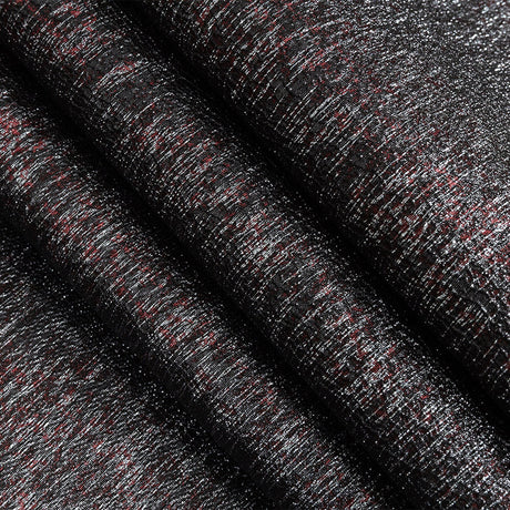 Metallic Wine and Silver Crackle Luxury Brocade