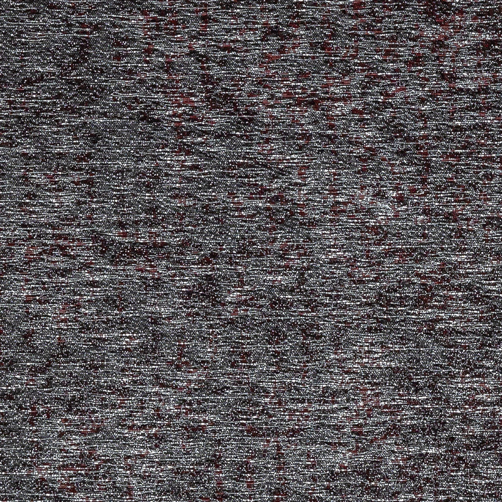 Metallic Wine and Silver Crackle Luxury Brocade