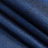 Metallic Royal Blue Crackle Luxury Brocade