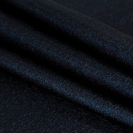 Metallic Navy Crackle Luxury Brocade