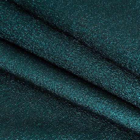 Metallic Teal and Black Crackle Luxury Brocade