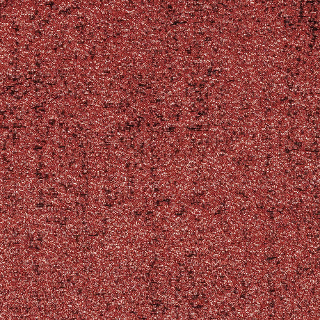 Metallic Tango Red and Black Crackle Luxury Brocade