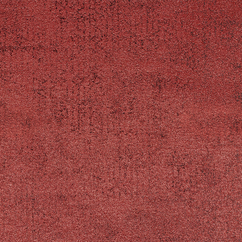 Metallic Tango Red and Black Crackle Luxury Brocade