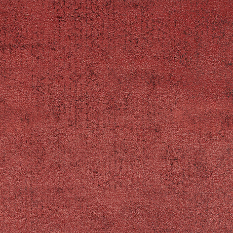 Metallic Tango Red and Black Crackle Luxury Brocade