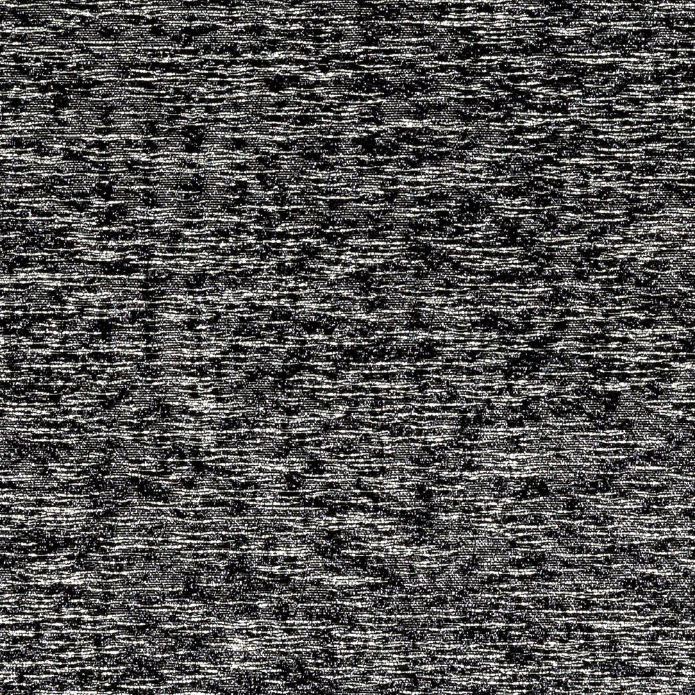 Metallic Black and Silver Crackle Luxury Brocade