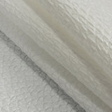 Metallic White Dimensional Scallops Brocade