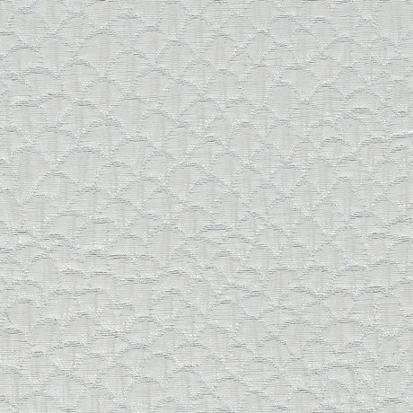 Metallic White Dimensional Scallops Brocade