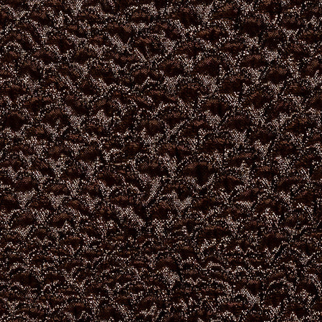 Metallic Fig Dimensional Scallops Brocade