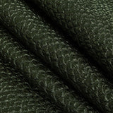 Metallic Green Dimensional Scallops Brocade