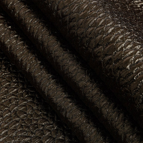 Metallic Copper Dimensional Scallops Brocade