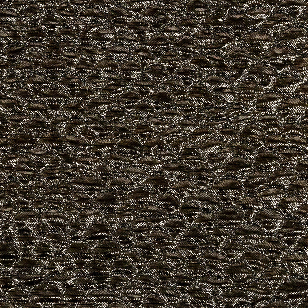 Metallic Copper Dimensional Scallops Brocade