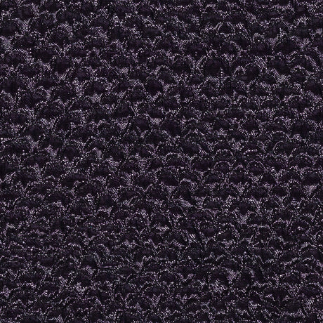 Metallic Eggplant Dimensional Scallops Brocade