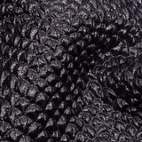 Metallic Gunmetal Dimensional Scallops Brocade