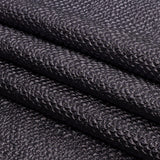 Metallic Gunmetal Dimensional Scallops Brocade