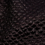 Metallic Dark Chocolate Dimensional Scallops Brocade