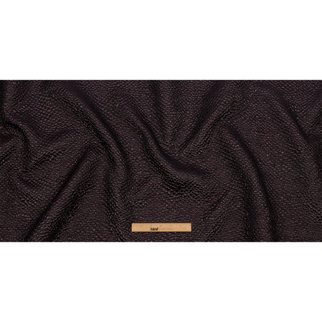 Metallic Dark Chocolate Dimensional Scallops Brocade