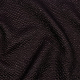Metallic Dark Chocolate Dimensional Scallops Brocade