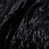 Metallic Black Rippling Luxury Brocade