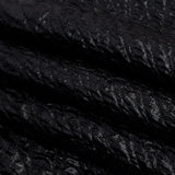 Metallic Black Rippling Luxury Brocade
