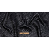 Metallic Black Rippling Luxury Brocade