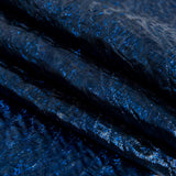 Metallic Royal Blue Rippling Luxury Brocade