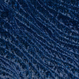 Metallic Royal Blue Rippling Luxury Brocade