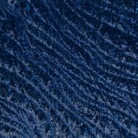 Metallic Royal Blue Rippling Luxury Brocade