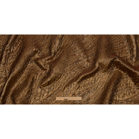 Metallic Copper Rippling Luxury Brocade