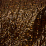 Metallic Copper Rippling Luxury Brocade