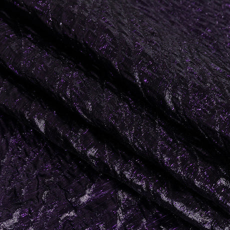 Metallic Aubergine Gleam Rippling Luxury Brocade