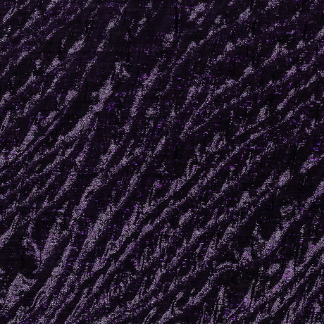 Metallic Aubergine Gleam Rippling Luxury Brocade