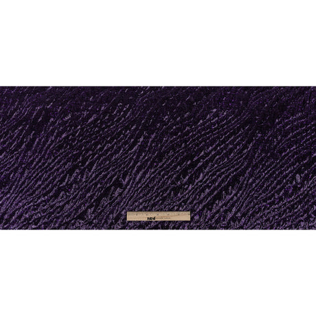 Metallic Aubergine Gleam Rippling Luxury Brocade