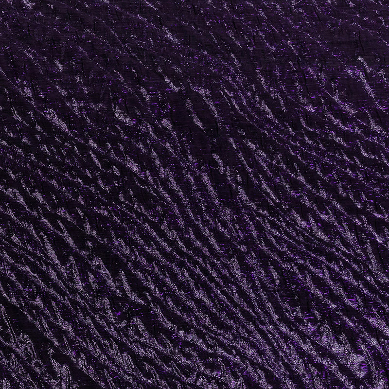 Metallic Aubergine Gleam Rippling Luxury Brocade