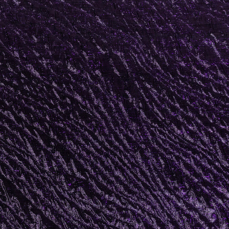 Metallic Aubergine Gleam Rippling Luxury Brocade