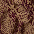 Metallic Wine and Gold Abstract Luxury Brocade
