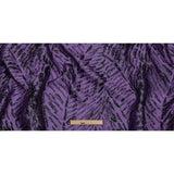 Metallic Purple and Black Abstract Luxury Brocade