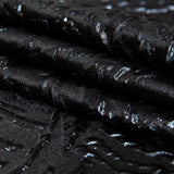 Metallic Black Abstract Luxury Brocade