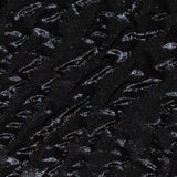 Metallic Black Abstract Luxury Brocade
