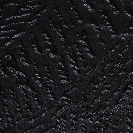 Metallic Black Abstract Luxury Brocade
