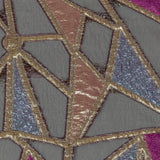 Metallic Glitteratti, Orchid Pink and Lavender Shimmer Geometric Burnout Luxury Brocade