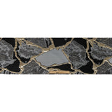 Metallic Gold and Black Abstract Burnout Luxury Brocade