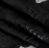 Metallic Black Abstract Burnout Luxury Brocade